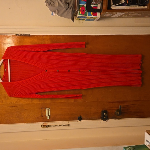 FREE PEOPLE maxi sweater vest. Women's Estimated L-XL - Picture 1 of 10